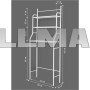 Органайзер полка на стиральную машину Sailboat Washing Machine металл ART-0343 